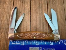 Winchester Blue Grass Cutlery Congress Light Brown Jigged Bone 1996