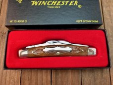 Winchester Blue Grass Cutlery Congress Light Brown Jigged Bone 1996