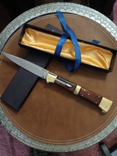 13"SNAKEWOOD PICKLOCK BY ITALIAN KNIFE MAKER "ANTONIO CONTINI" NEW IN BOX
