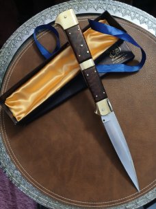 13"SNAKEWOOD PICKLOCK BY ITALIAN KNIFE MAKER "ANTONIO CONTINI" NEW IN BOX