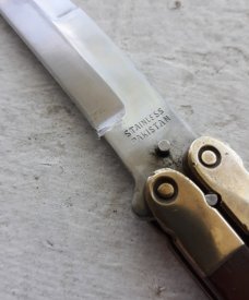 Vintage 80's Pakistan Balisong Brass Rosewood