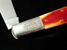 Great Eastern Cutlery Rust Orange Natural Bone Acorn Barlow Knife 861121 440C Stainless Bld 1 of 686
