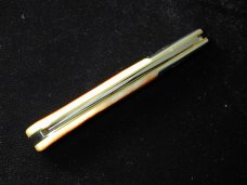 Great Eastern Cutlery Rust Orange Natural Bone Acorn Barlow Knife 861121 440C Stainless Bld 1 of 686