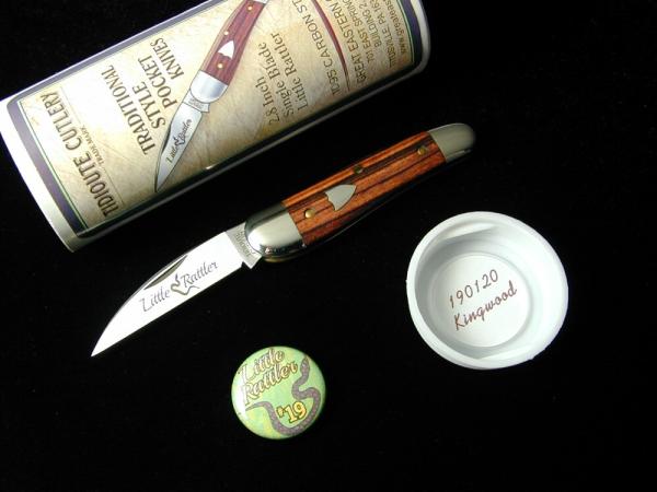 Great Eastern Cutlery GEC Smooth Kingwood Little Rattler Knife 190120 NIT 1 of 505 Wharncliffe Great Eastern Cutlery GEC Smooth Kingwood Little Rattler Knife 190120 NIT 1 of 505 Wharncliffe