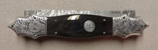 Double Dagger Fighting Knife with Damascus Blades.