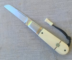 Vincenzo Balistreri Fancy Jack..3.75..Elephant Ivory.Rwl34..Mokume inlays...ivory bead.coa..pouch