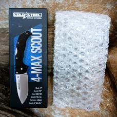 Cold Steel 4-Max Scout Tri-Ad Lock Folding Knife AUS10A Drop Point Blade Griv-Ex Handles