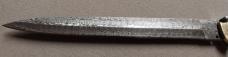 Massive 20" Double Eagle Picklock Switchblade. Damascus Blade and Buffalo Horn handles.