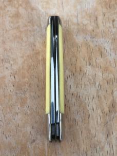 1974 Case Rail Splitter Yellow Delrin Handles 3299 1/2