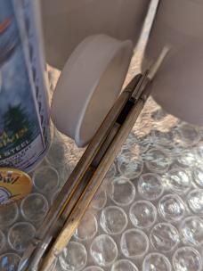GEC 68 White Owl - Cowhide Jigged Bone. 