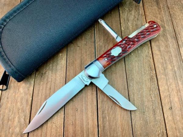 Cattaraugus Cutlery by A.G. Russell Folding and Locking Hunter Seki Japan 1990