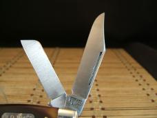 SCHRADE OLD TIMER N.Y. U.S.A. 8OT SR. STOCKMAN HIGH CARBON STEEL NEAR MINT VINTAGE POCKET KNIFE