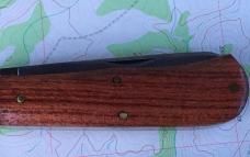 Great Eastern Cutlery Tidioute 735221 Scout Trapper African Rosewood NEW