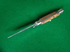 c.1960's STAG handle Folding Guard Switchblade Italy Inox PATENT