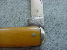 Extremely RARE, ULSTER, HOLYOKE BELTING CO., Dark Waterfall Handles Pocket Knife