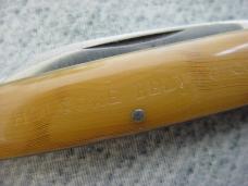 Extremely RARE, ULSTER, HOLYOKE BELTING CO., Dark Waterfall Handles Pocket Knife