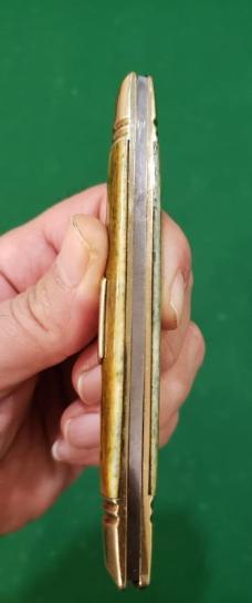  Big Vintage Custom Made Half Congress Knife with Nice Smooth Bone Handles