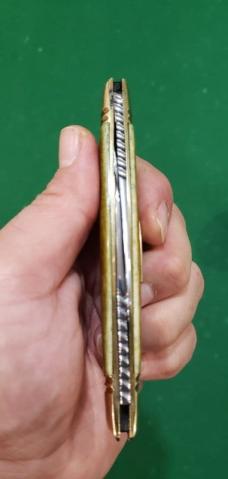  Big Vintage Custom Made Half Congress Knife with Nice Smooth Bone Handles