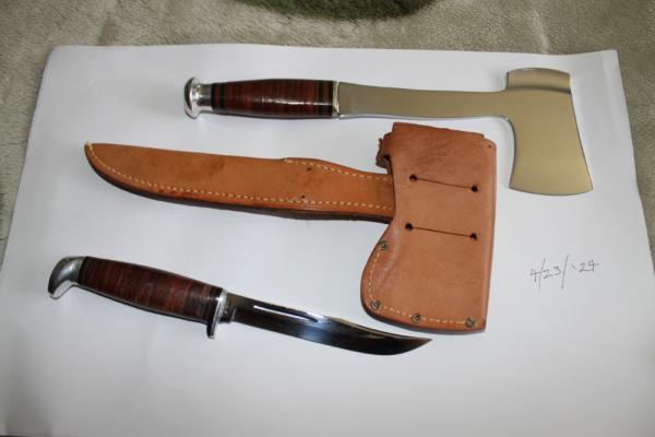 CASE XX USA Hatchet and knife combo CASE XX USA Hatchet and knife combo