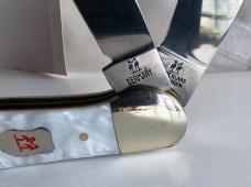 Vintage Robert Klaas Kissing Crane KC57 Copperhead Beautiful Faux Pearl Handles Never Carried