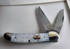 Vintage Robert Klaas Kissing Crane KC57 Copperhead Beautiful Faux Pearl Handles Never Carried