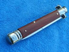 New 9" Leverlock-Stiletto knife wood handles bayonet blade