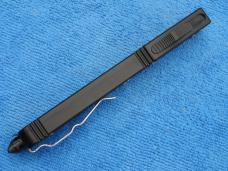 New 10.5" Dagger Blade OTF Black handle with carbon fiber insert 