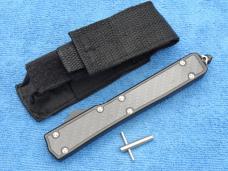 New 10.5" Dagger Blade OTF Black handle with carbon fiber insert 