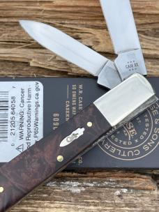 CASE XX ** 2024 BROWN MAPLE BURL WOOD RAZOR