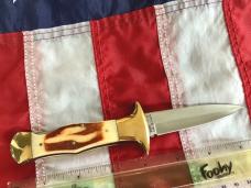 Vintage Parker Single Blade Lock Back Knife w/ 2nd Cut Bone Handles -NM
