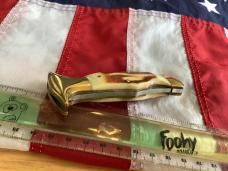 Vintage Parker Single Blade Lock Back Knife w/ 2nd Cut Bone Handles -NM