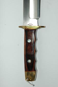 Vintage Rigid Fixed Blade Bowie with Sheath - Mint
