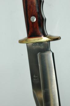 Vintage Rigid Fixed Blade Bowie with Sheath - Mint