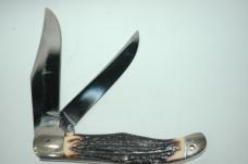 Vintage Mint Ka Bar Two Blade Stag Folder 1184 with Box