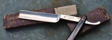 Geo. Wostenholm & Son Pipe Razor Black Mint Sheffiend England Post 1890 Box Intact 