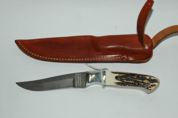 Parker Edwards Damascus Fixed Blade with Sheath