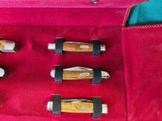 Case XX 1989 Curly Maple Wood 12 Knife CENTENNIAL SET #488/750 Mint In Original Collectible Case