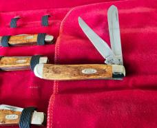 Case XX 1989 Curly Maple Wood 12 Knife CENTENNIAL SET #488/750 Mint In Original Collectible Case