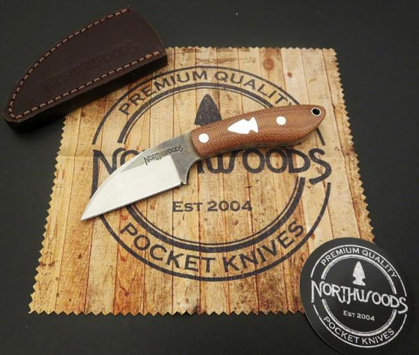 Northwoods Fall Creek Fixed Blade Natural Canvas Micarta Great Eastern Cutlery Northwoods Fall Creek Fixed Blade Natural Canvas Micarta Great Eastern Cutlery