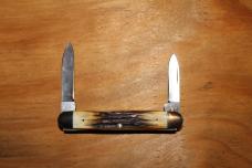 Case XX Stainless USA 2 Dot 1978 Stag Red Etch Knives / Set of 3