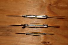 Case XX Stainless USA 2 Dot 1978 Stag Red Etch Knives / Set of 3