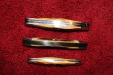Case XX Stainless USA 2 Dot 1978 Stag Red Etch Knives / Set of 3