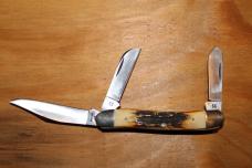 Case XX Stainless USA 2 Dot 1978 Stag Red Etch Knives / Set of 3