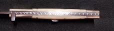 11" Camel Bone Slant Bolster Switchblade with Brass Bolsters 