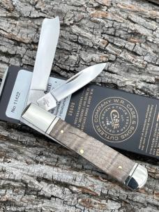 CASE XX ** 2024 SMOOTH NATURAL CURLY MAPLE WOOD RAZOR FLUTED BOLSTERS