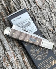 CASE XX ** 2024 SMOOTH NATURAL CURLY MAPLE WOOD RAZOR FLUTED BOLSTERS