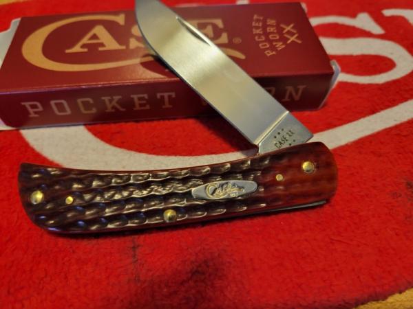 CASE XX POCKET WORN SODBUSTER JR  OLD RED BONE