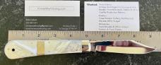 Beautiful Keith Moorby STUD Mother Of Pearl Folding Knife, Sheffield England 