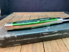 Queen City Cutlery Half Stockman Hunter Green Italian Jigged Bone 1 of 200