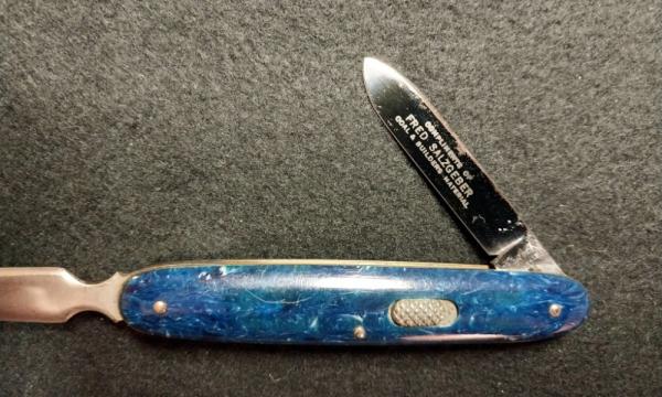 Flylock Letter Opener with Etched Blade Flylock Letter Opener with Etched Blade